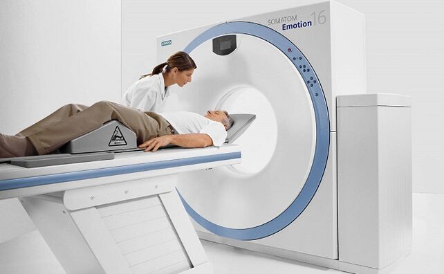 Magnetic resonance imaging as a method for diagnosing thoracic osteochondrosis