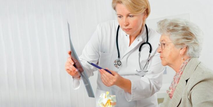 the doctor prescribes treatment for back pain