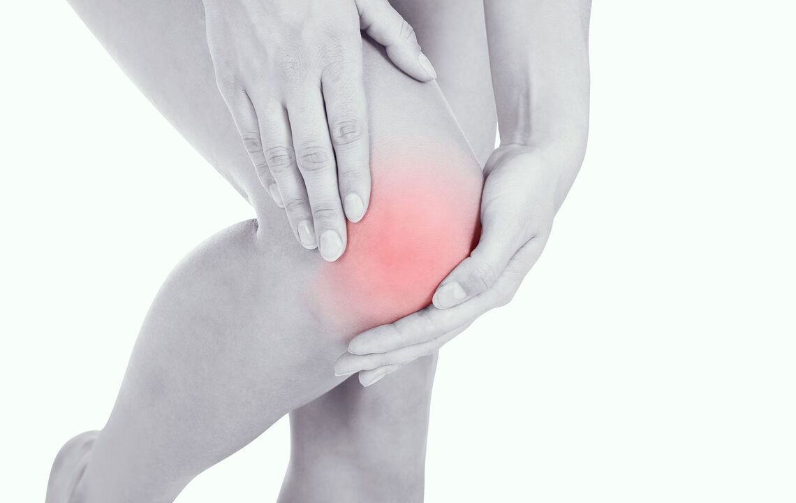 inflammation of the knee joint and its treatment with Hondroine gel